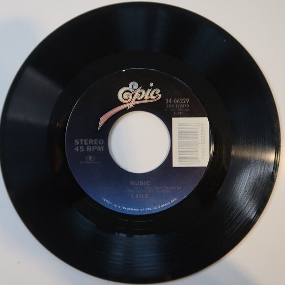 Exile It'll Be Me  &  Music  45 RPM 7" vinyl record 34-06229 - Picture 3 of 4